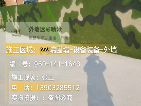 兰州 迷彩漆喷涂价格（按平方米计费）